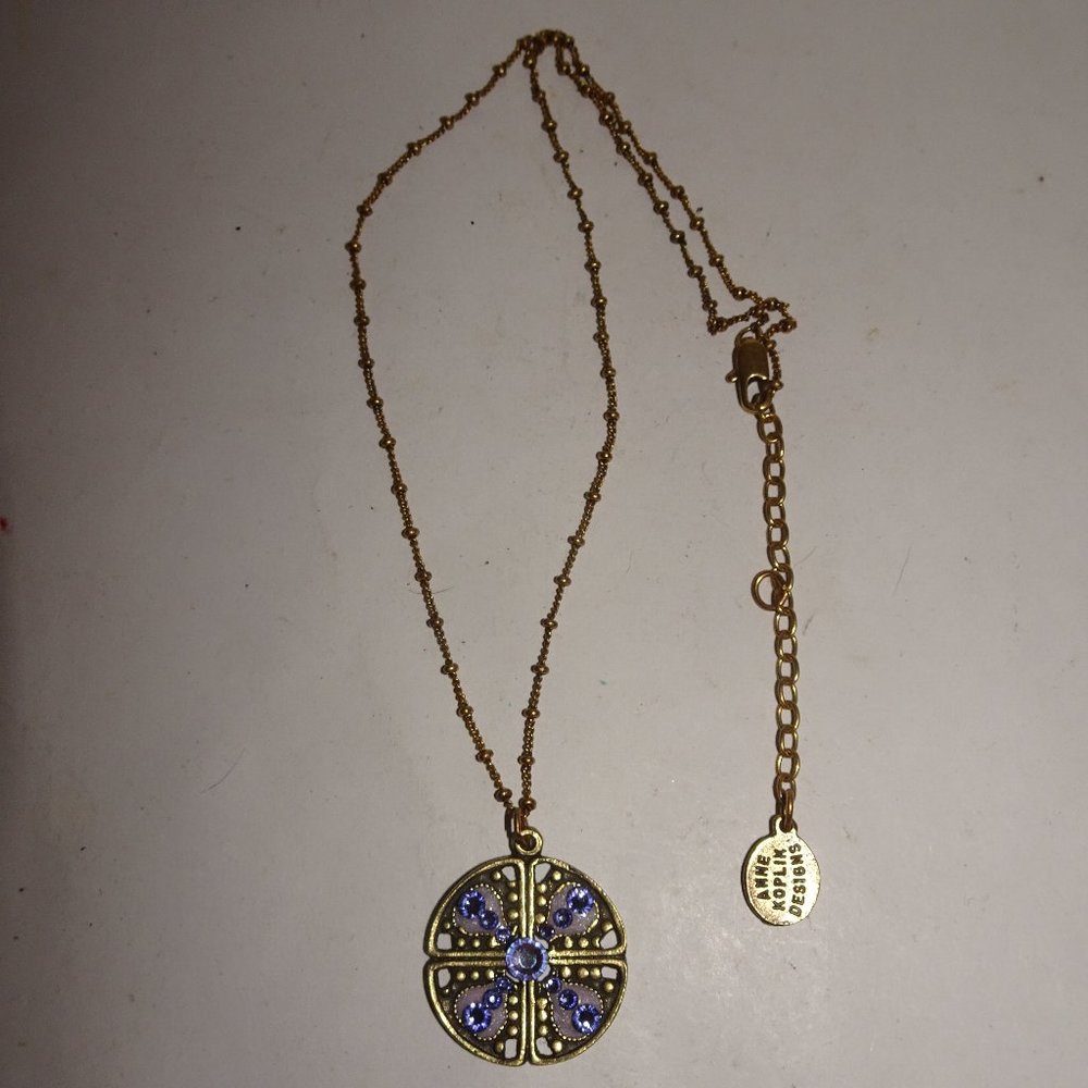 Anne Koplik Designs Rhinestone Pendant Necklace